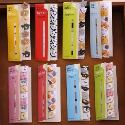 8pcs/lot 12.5x5cm small size Cute Kawaii post it Stickers Bookmark Flag Memo Sticky Notes Pads Papeleria Stationery gifts S19047 |