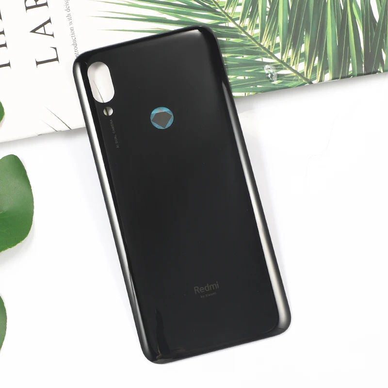 Black Официальная задняя крышка корпуса батареи для Xiaomi Redmi 7 глобальная версия 6,2" PC чехол для телефона Корпус Запасные части - Цвет: Black