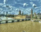 Картина из коричневой воды в Темзе, Раскрашивание по номерам, настенная живопись по номерам, живопись на холсте, живопись по номерам