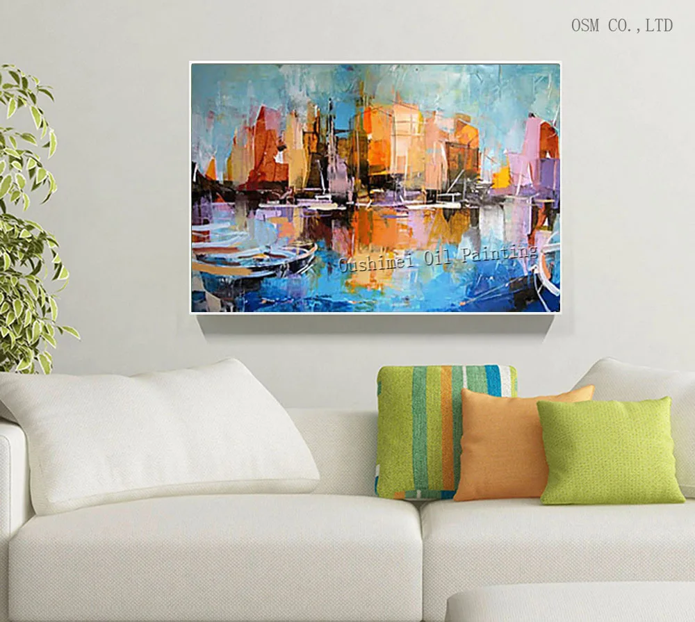 Профессиональный художник ручная работа картина маслом на холсте абстрактный