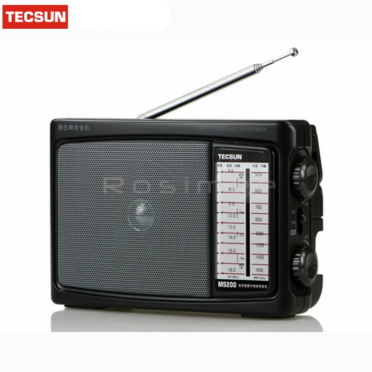 TECSUN MS-200 портативный MW/SW FM высокочувствительное радио двухдиапазонного радио приемник низкий уровень шума громкоговоритель радио Горячая