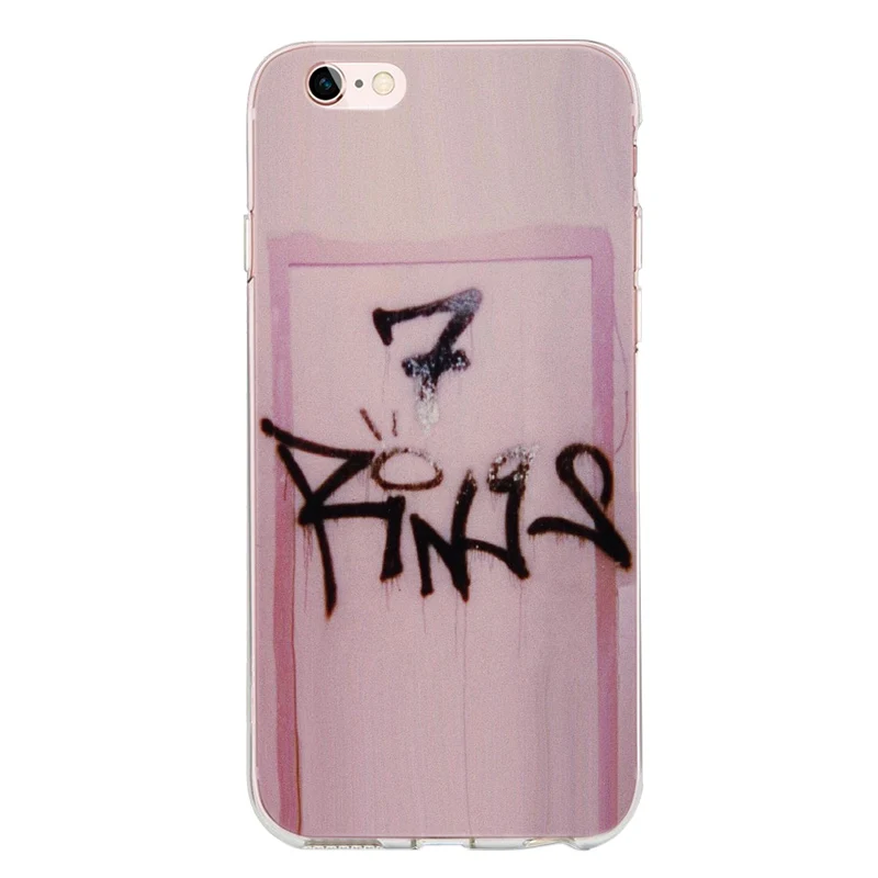 TPU 7 колец Ariana Grande Girl Силиконовый чехол funda для iPhone 6 6S 7 8 Plus 5 5S SE x XS Max XR Бог-женщина милый чехол для телефона - Цвет: TPU