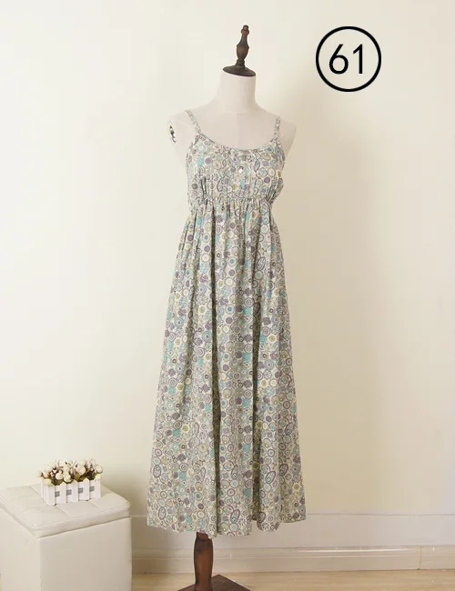woman dress 61 RealShe, женское вечернее платье, длинное, летнее, бохо платье, без рукавов, цветочный принт, пляжное платье, туника, макси платье, сарафан, Vestidos De Festa - Цвет: woman dress 61