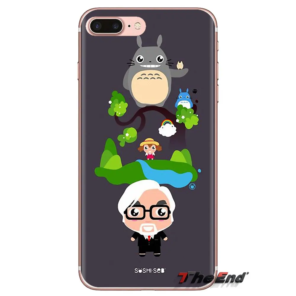 Прозрачный чехол из ТПУ для Samsung Galaxy S3 S4 S5 Mini S6 S7 Edge S8 S9 S10 Plus Note 3 4 5 8 9 Hayao Miyazaki Portrait