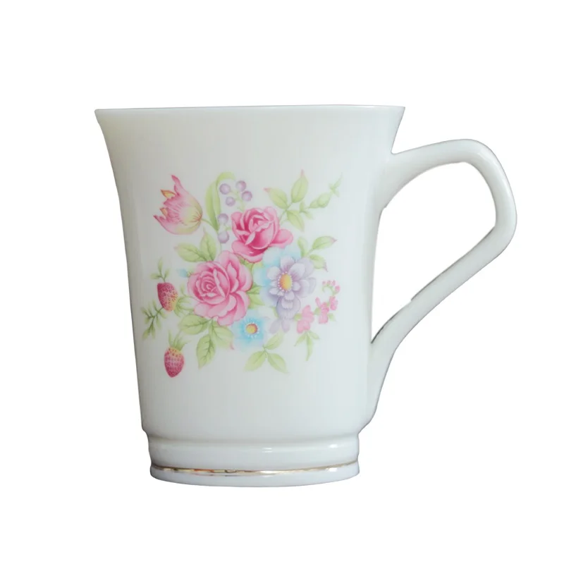 GUCI Ceramic coffee cup with a tea ear trumpet Office China Kung Fu Tea Cup single heat | Дом и сад