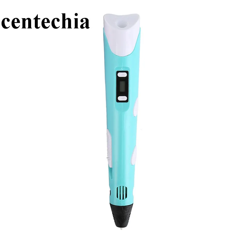 3D Ручка Centechia 2 го поколения светодиодный дисплей DIY принтер ручка с 3 цветной