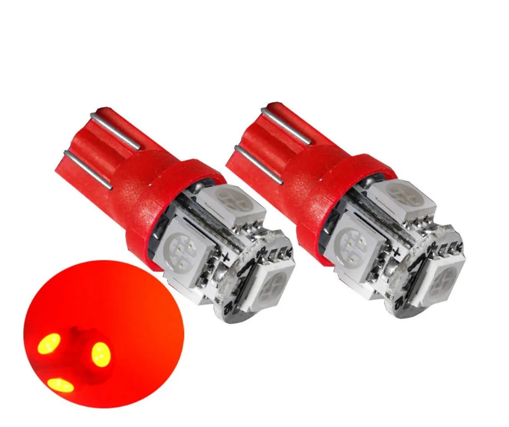 Fuleem 4 шт. T10 194 168 5050 W5W 5SMD 5 светодиодных ламп светодиодная сигнальная