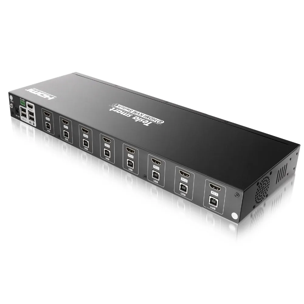 USB HDMI KVM переключатель 8 портов Lan переключатель KVM 8 портов KVM переключатель Поддержка 4K 30Hz Ultra HD клавиатура и мышь Порт ИК-пульт USB 2,0