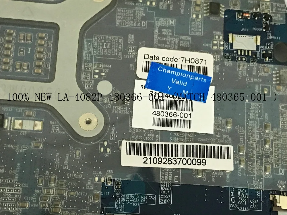 BiNFUL STOCK новый продукт. Системная плата JAK00 материнская для ноутбука HP PAVILION DV7