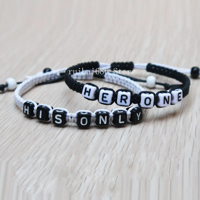 Комплект браслетов для пар только один ее браслет Подарок на годовщину