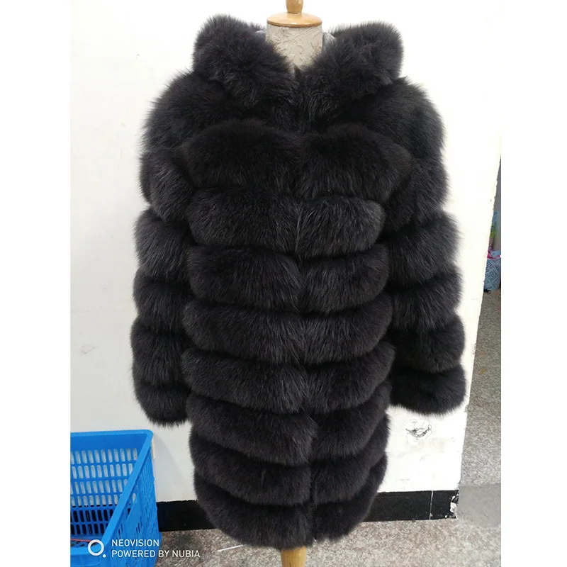 TOPFUR 2019 Новая мода Роскошный натуральный мех верхняя одежда Лисий пальто для