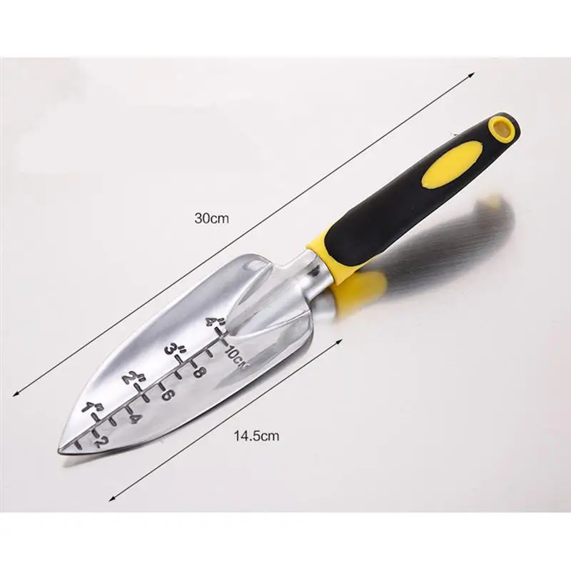 4 шт. сад набор инструментов шпателем вилки Transplanter культиватор (желтый и черный)| |