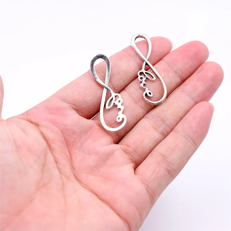 3 10pcs InfiniteLove Все оптовые DIY золотые шармы-соединители для браслетов аксессуары несколько серебряных Подвески-соединители для изготовления ювелирных изделий на продажу - Цвет: 3 10pcs InfiniteLove
