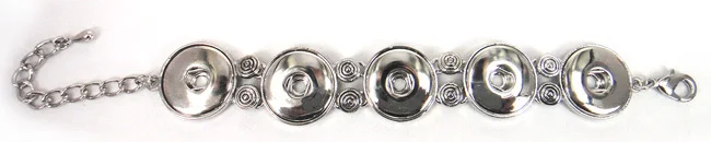 MOODPC Бесплатная доставка пять штук металлические пуговицы браслет сделай сам