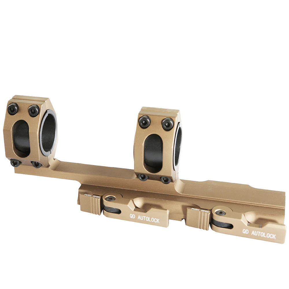 SPINA OPTICS Tactical Quick Release 30mm/25mm Rifle Scope Mount QD Cantilever Dual Rings Fits 20mm Weaver Rails | Спорт и