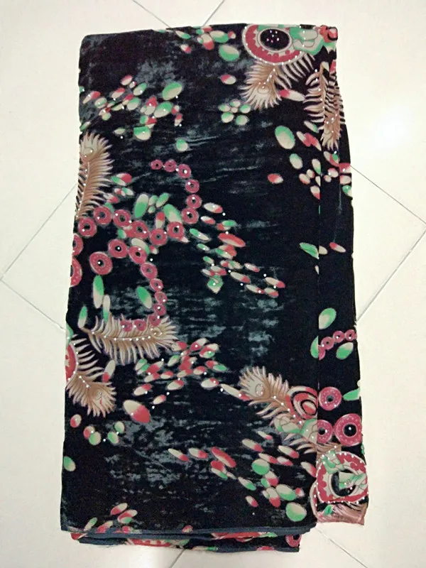 Самые популярные африканские бархат кружевной ткани с красивым принтом