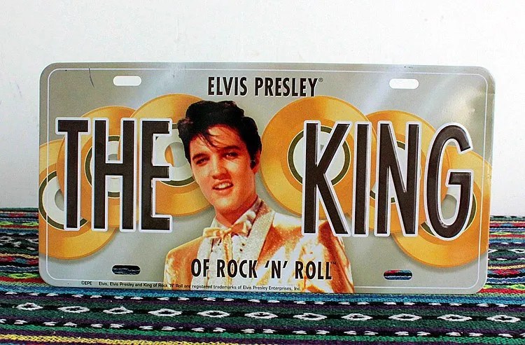 Металлический знак 50 шт./лот потертый шик Elvis Presley металлические знаки искусство