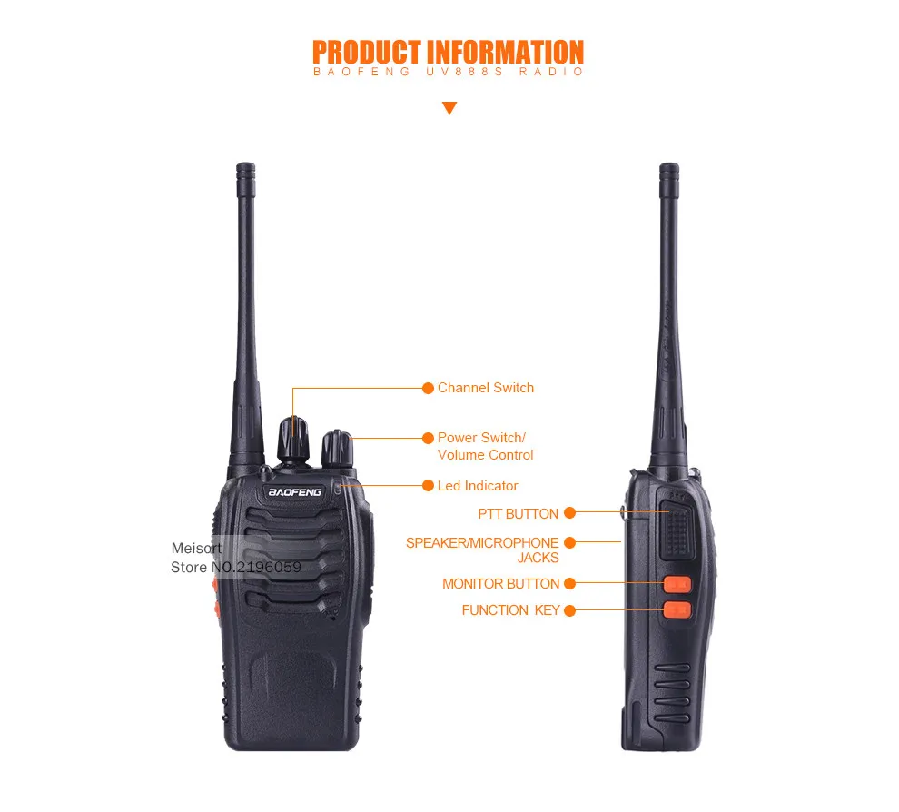 20 штук оригинальные baofeng 888 S радиолюбителей портативная рация двухстороннее Радио BF-888S uhf 400-470 мГц