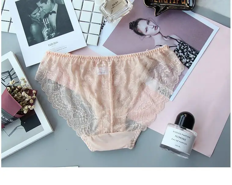 Трусики женские кружевные с бантом и жемчугом в японском стиле|pearl underwear|underwear