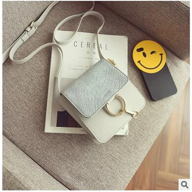 2017 Популярная Звезда С Кольцо Пакет Крокодил Вертикальный Квадрат Небольшой