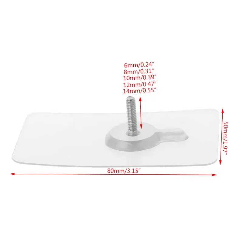 Крепкая самоклеющаяся настенная вешалка из нержавеющей стали с винтовым