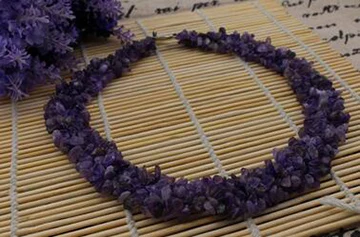 amethyst JINSE камень флюорит гранат Коралл опал 5 слоев чип бусы ожерелье натуральный камень ожерелье BLS104 - Окраска металла: amethyst