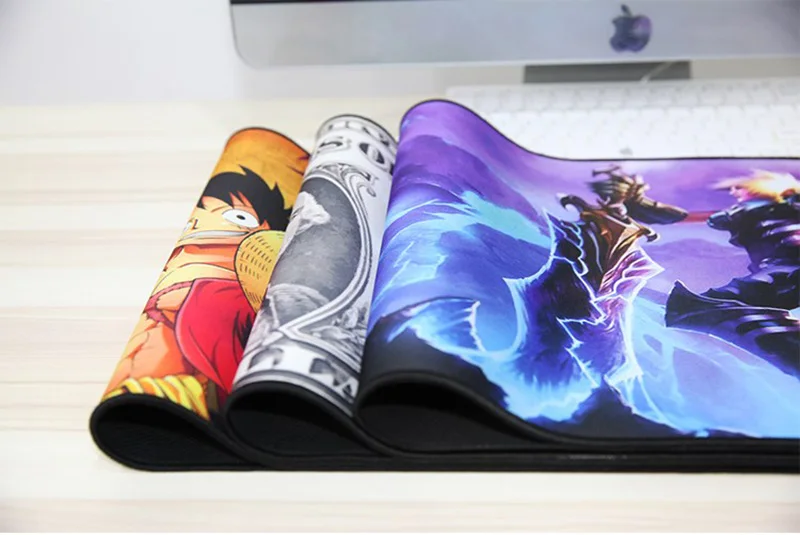 900X400 мм коврик для мыши Аниме оригинальные резиновые игровые mausepad большого размера для клавиатуры мыши стол для компьютера нескользящий коврик