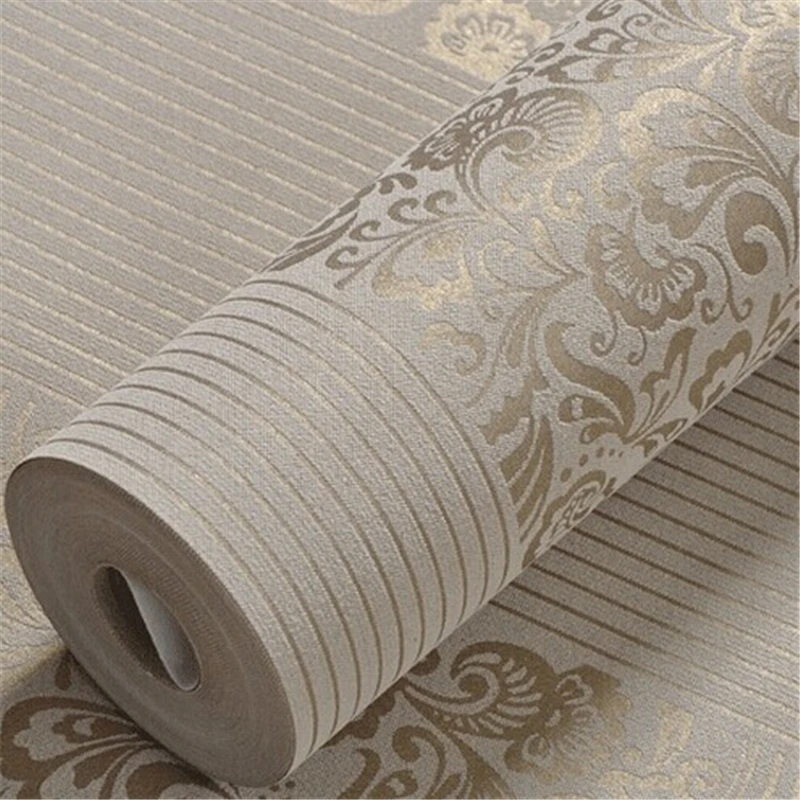 Обои для дома современные модные нетканые флокированные обои рулоны спальни