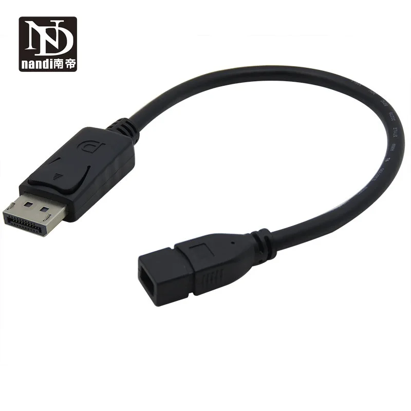 Адаптер DisplayPort для Mini displayport dp папа Женский адаптер конвертер кабель 30 см ПК Lenovo dell