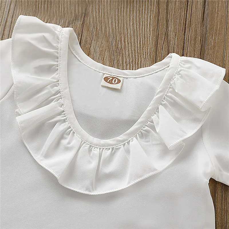 Для новорожденных девочек детские летние шорты с длинными рукавами и круглым