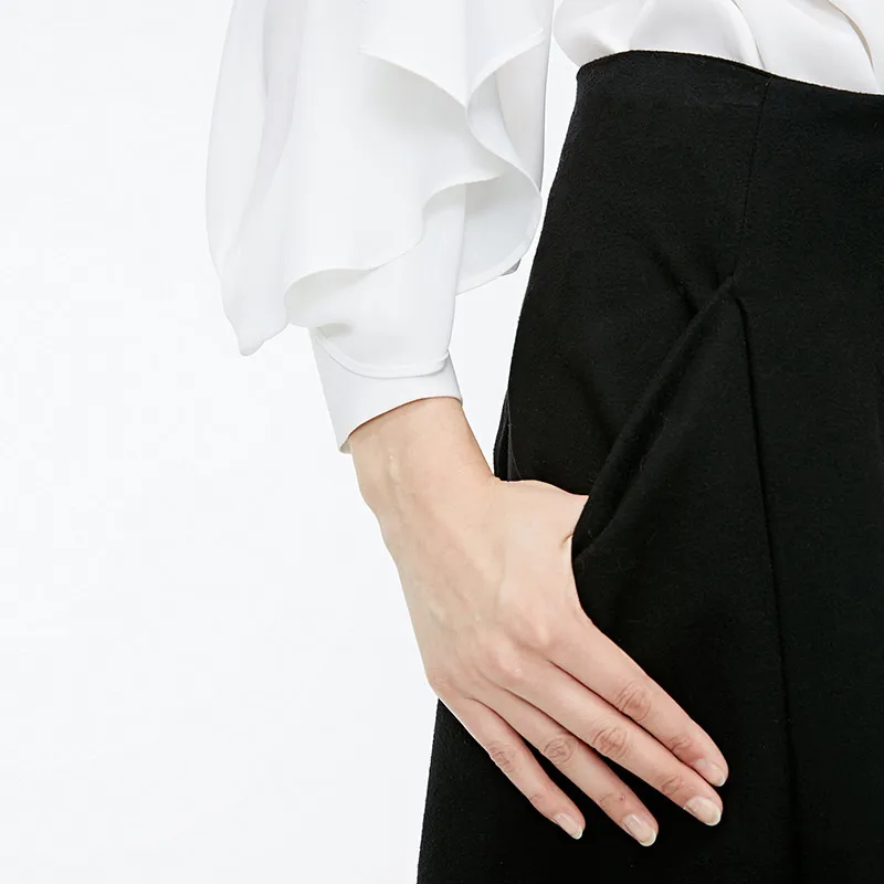 Vero Moda Новая женская OL Стиль нерегулярный пошив боковой карман средняя посадка юбка | 31841G512