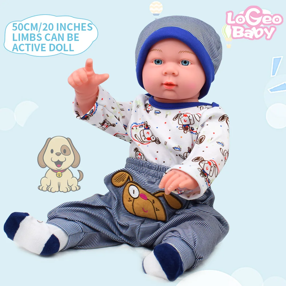 Logeo Baby bebes кукла-реборн 58 см, мягкая силиконовая кукла-Реборн, комплект одежды, прекрасные реалистичные детские игрушки, подарок, кукла-сюрприз