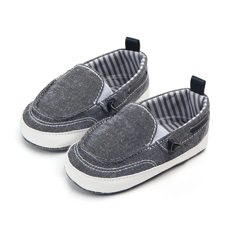 Темно-серый Весенне-Осенняя детская обувь новая Нескользящая хлопковая обувь для новорожденных малышей, обувь для маленьких мальчиков и девочек, комплекты обуви - Цвет: Темно-серый