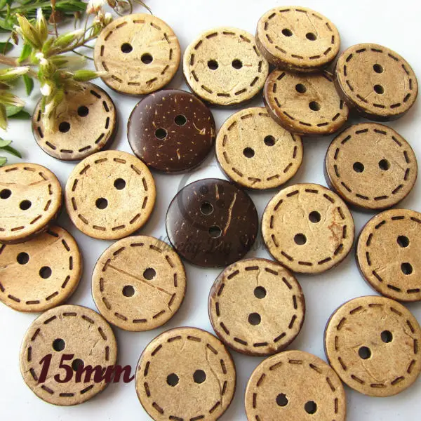 Линия в горошек с 2 отверстиями 10 15 мм|buttons for sewing|coconut buttonsbuttons buttons |