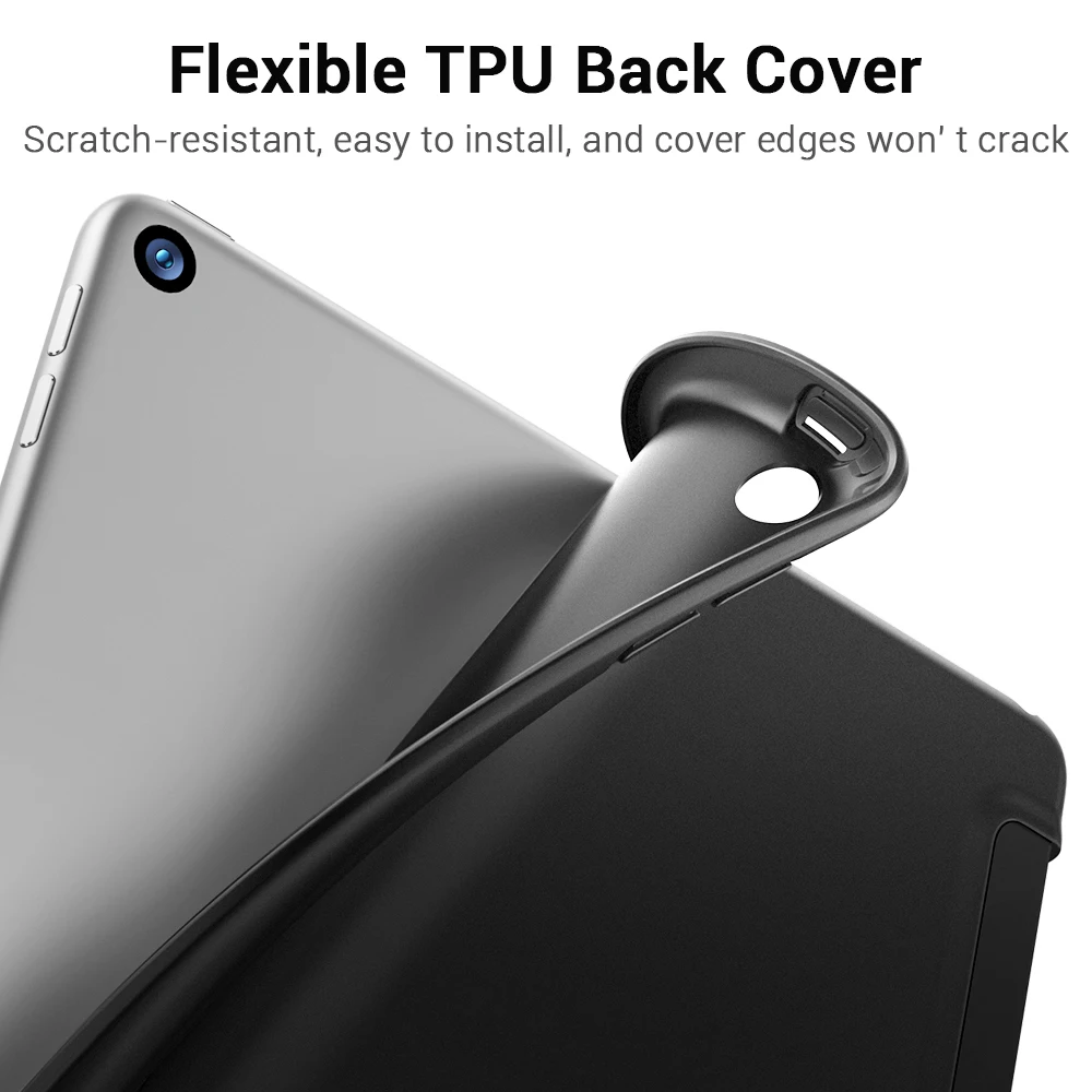 Тонкий умный чехол ESR для iPad Air 3 2019 гибкая задняя крышка из ТПУ с прорезиненным