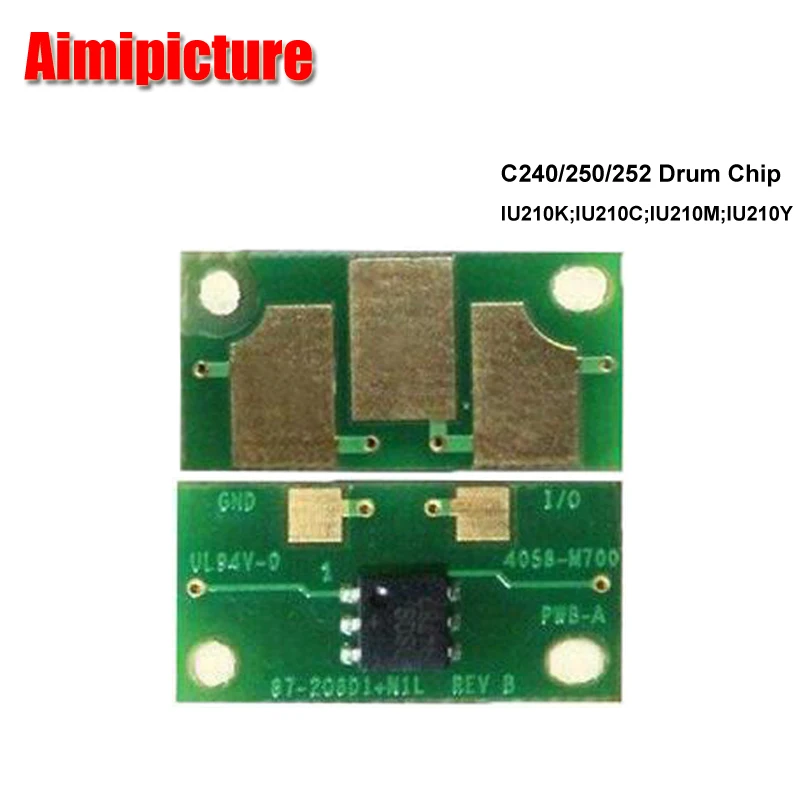 C250 C252 C240 IU210 чип барабана BK C M Y для Konica Minolta Bizhub фотокопировальный аппарат