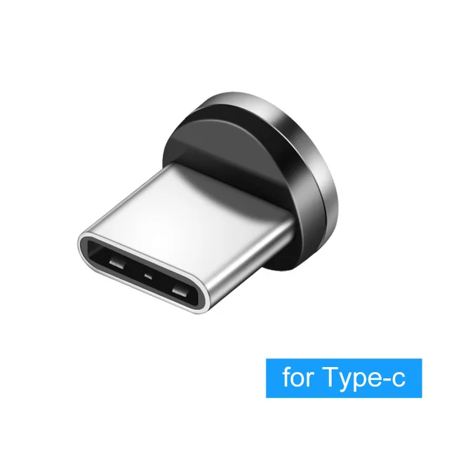 Светодиодный светящийся потока Магнитный USB кабель для передачи данных для iPhone X Xs Max Магнит Micro Тип usb C провод для Samsung Galaxy S9 S10 A50 Xiaomi huawei - Цвет: Type C Connector