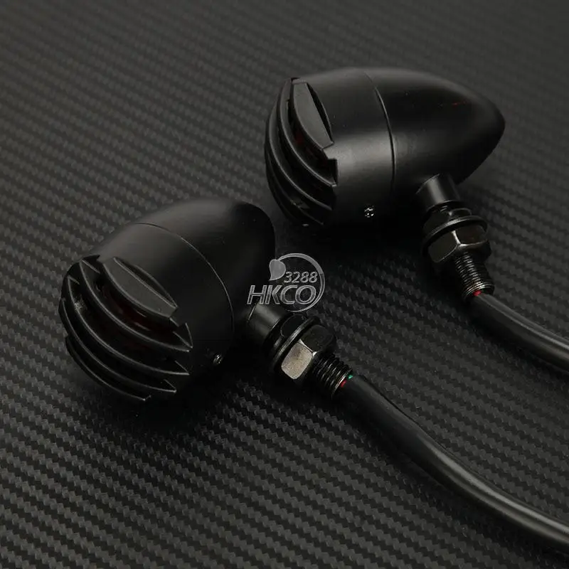 Черные мотоциклетные красные Сигналы поворота Задний стоп светильник |