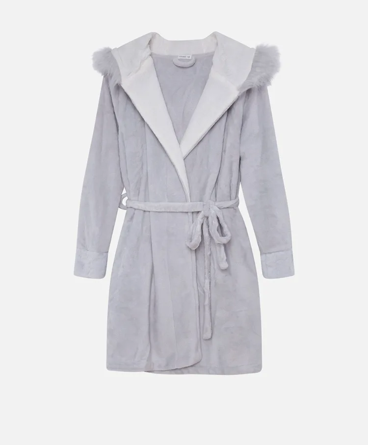 DAS новинка 2019 теплый женский халат для зимы собаки махровый женский/женский