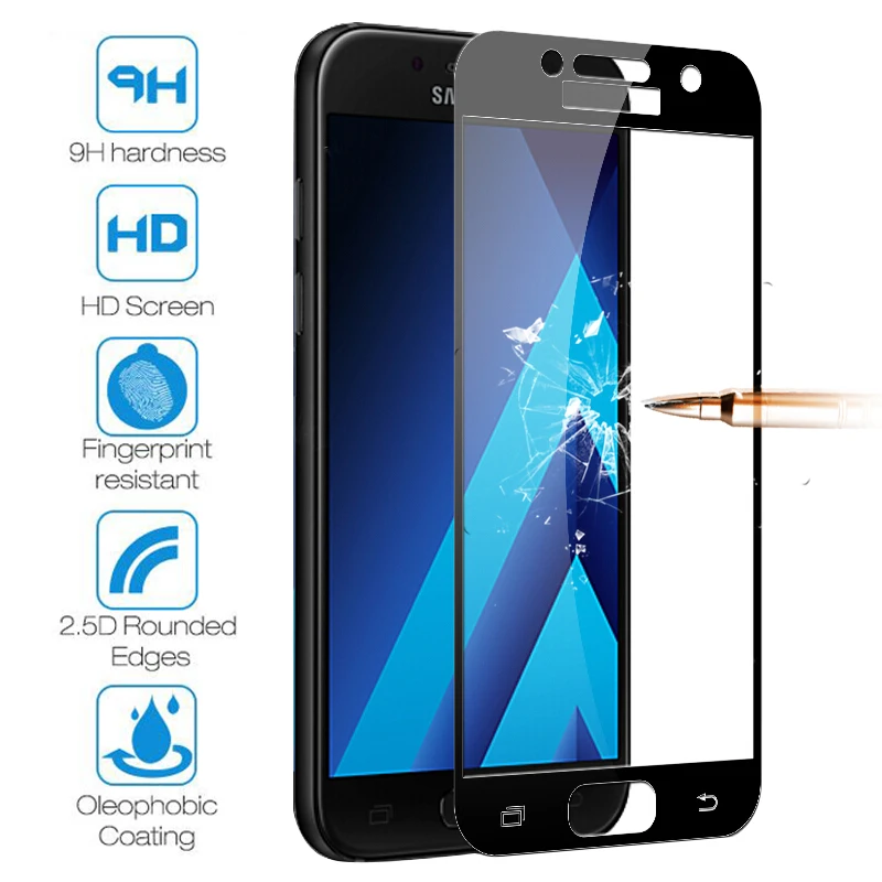 Защитное стекло для Samsung A5 2017 защита экрана 2016 Galaxy 2018 закаленное Samsun 5a Samsyng A 5