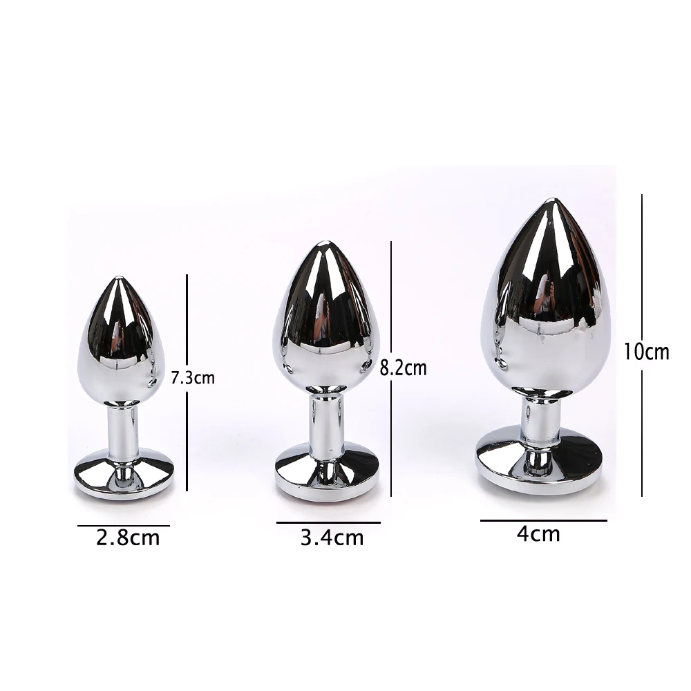 HUOFENG 4 шт./компл. хрустальные Металлические анальные пробки вибратор секс игрушки