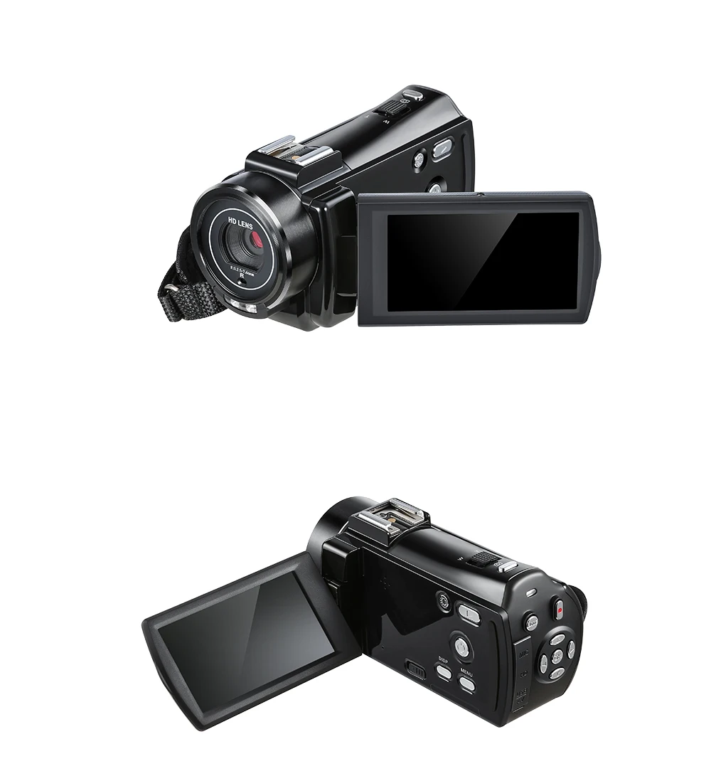 Ordro V7 Plus 1080P видеокамера Full HD видеокамера 16X цифровой зум 3,0 дюймов сенсорный экран Инфракрасный микрофон ночного видения