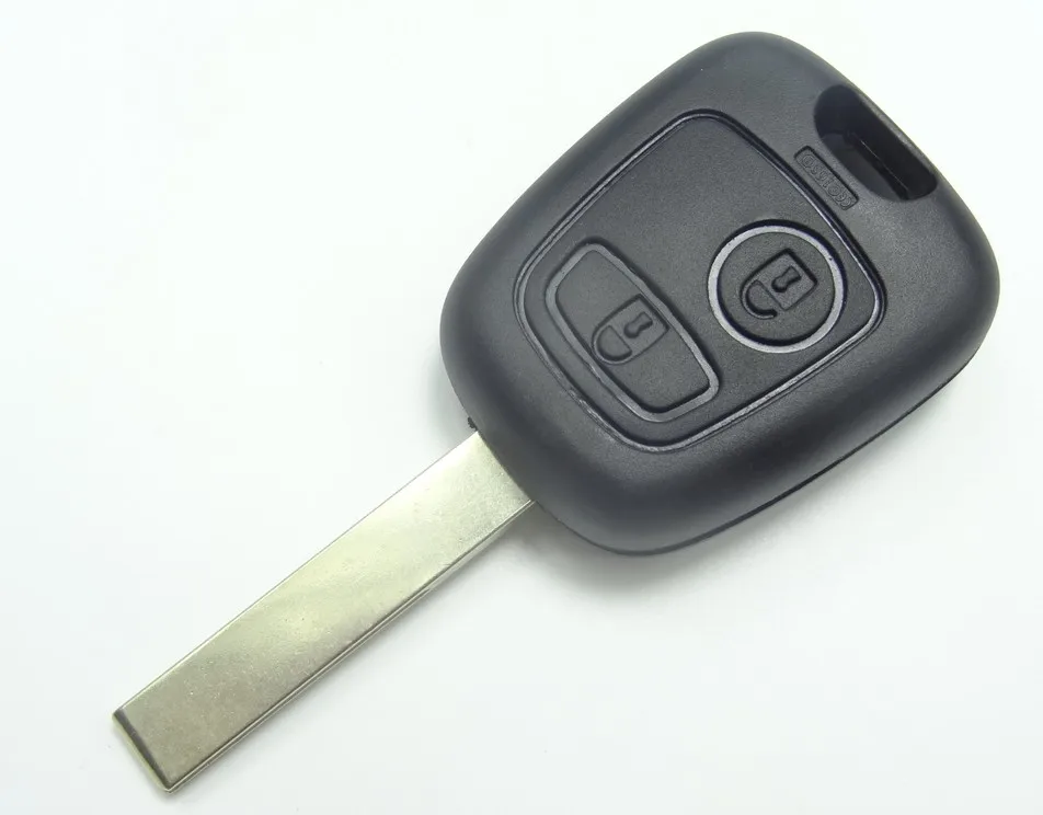 AUTEWODE Замена 2 пуговицы удаленного Корпус ключа для Peugeot 407 ключи автомобиля пустой