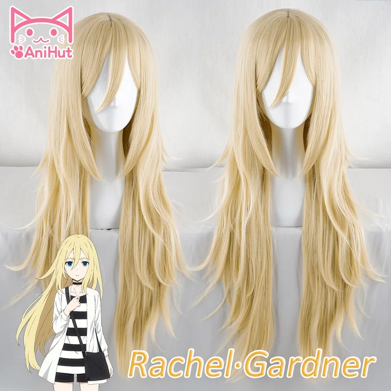 【AniHut】Rachel Gardner Wig Angels of Death Cosplay Wig  Synthetic Blonde Hair Ray Cosplay