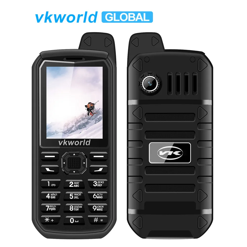 Vkworld Stone v3 Plus мобильного телефона 2 4 дюйма Dual SIM 3000 мАч ip54 Пылезащитный