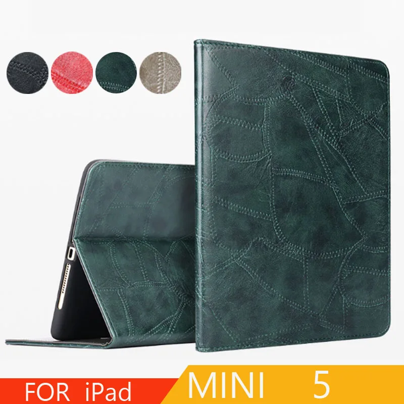 Чехол для Ipad Mini 5 2019 трещина полная защита Авто Пробуждение сна флип Смарт Стенд