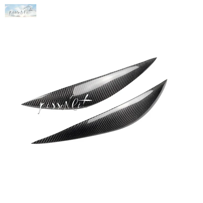 Автомобильные стильные аксессуары настоящие накладки на брови из углеродного