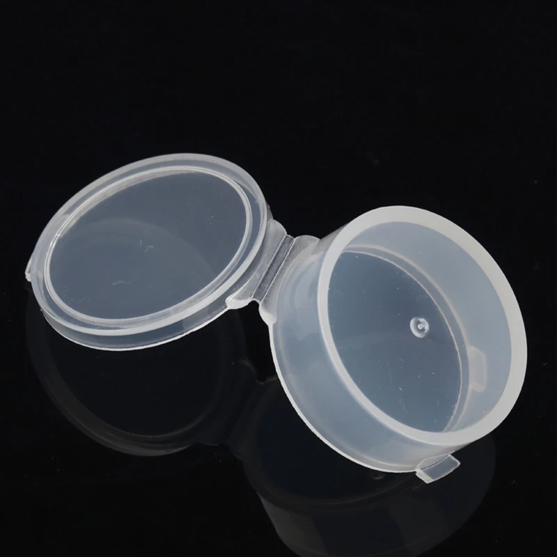 Free Shipping Transparent Plastic Small round Boxes Thicken lidded Packaging Storage Box Jewelry & parts boxes 50pcs/lots |