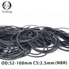 10 шт.лот резиновое кольцо NBR уплотнительное кольцо OD5255606265707580859095100*2,5 мм толщина уплотнительного кольца уплотнительные прокладки масляная шайба