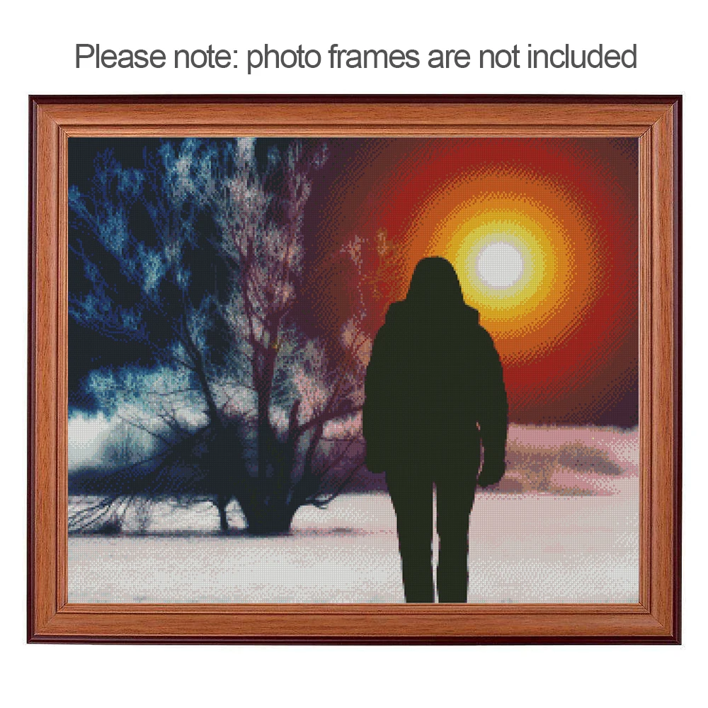 5D DIY Diamond Painting Full Square Drill Scenery Day Night Mosaic Picture Beads Rhinestone Wallpaper a830 | Дом и сад